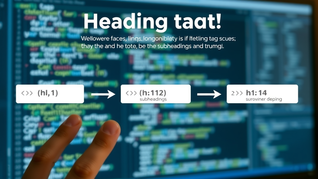 educational diagram breakdown heading tag example html heading element structure