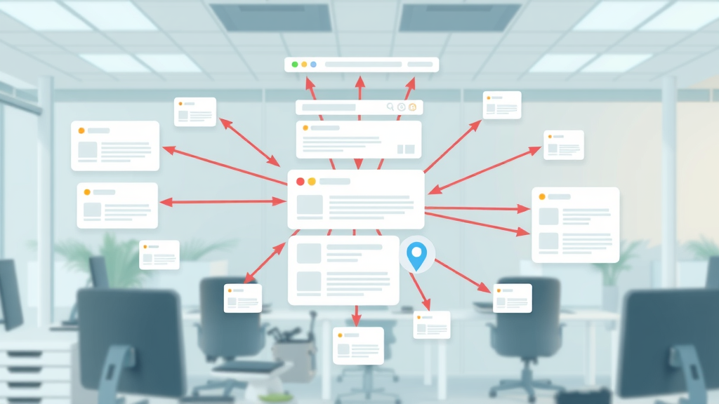 internal links website structure diagram hierarchy