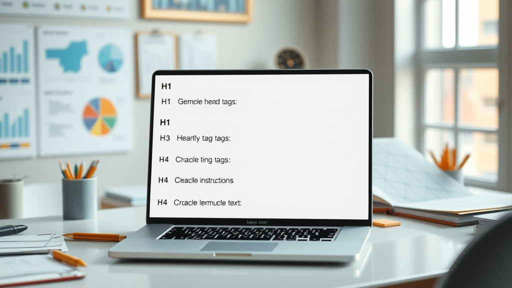dynamic wireframe of heading tags h1 to h4 header tag hierarchy featured snippet optimization