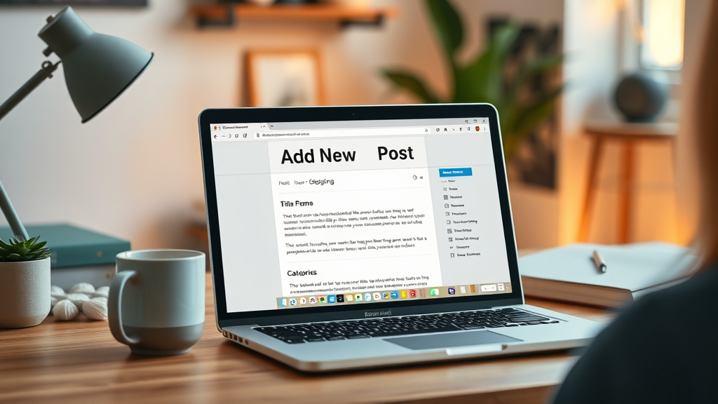 add new post screen example in wordpress guide to writing a new blog post